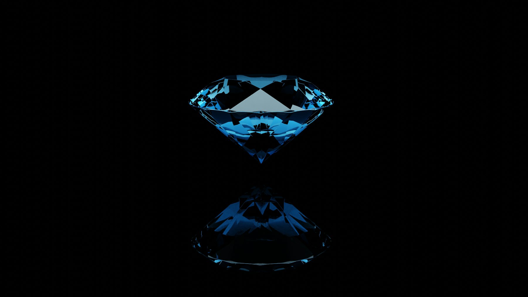 A lab-grown diamond
